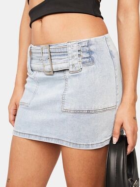 Edikted belted mini skirt